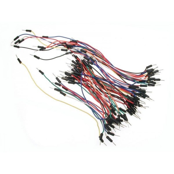 KIT CABLES DUPONT 1P PARA PROTOBOARD M-M  65 UNDS.