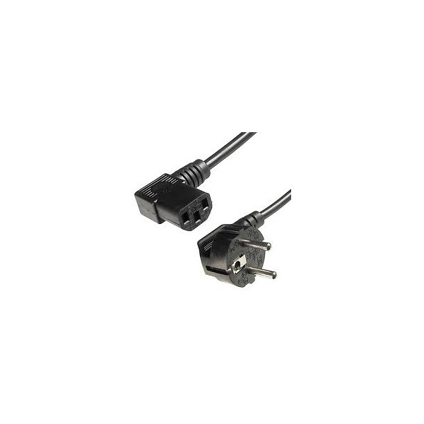 CABLE RED SCHUKO - IEC C13 ACODADO 1.8m