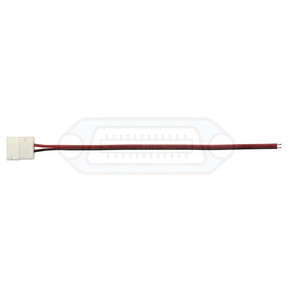 CONECTOR PRESIÓN CON CABLE TIRAS LEDS 10MM. 2C.