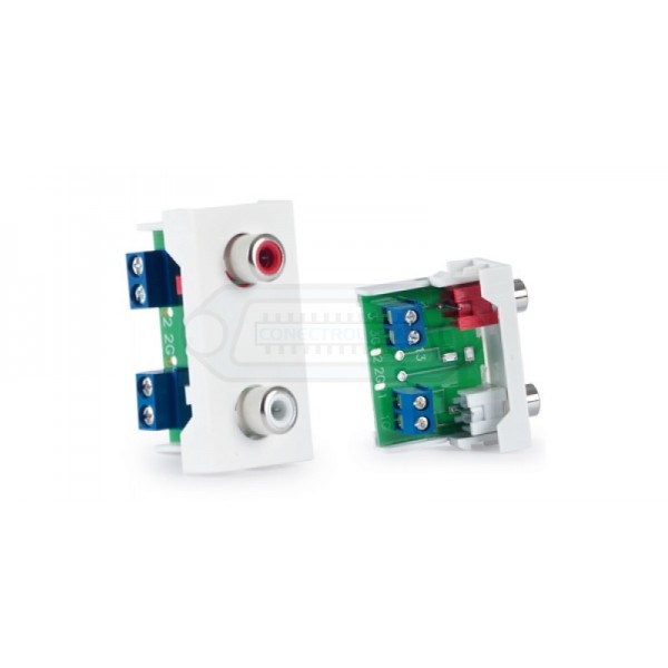 CONECTOR 2 RCA AUDIO 1/2 PANEL DE CONEXIÓN