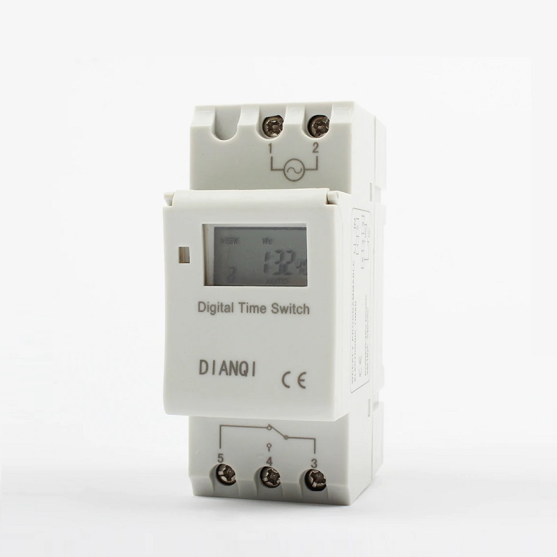 PROGRAMADOR DIGITAL DC/AC 12V 16A CARRIL DIN