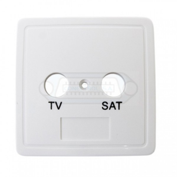 CARATULA EMBELLECEDORA 2 TOMAS (TV/SAT) EN BLANCO