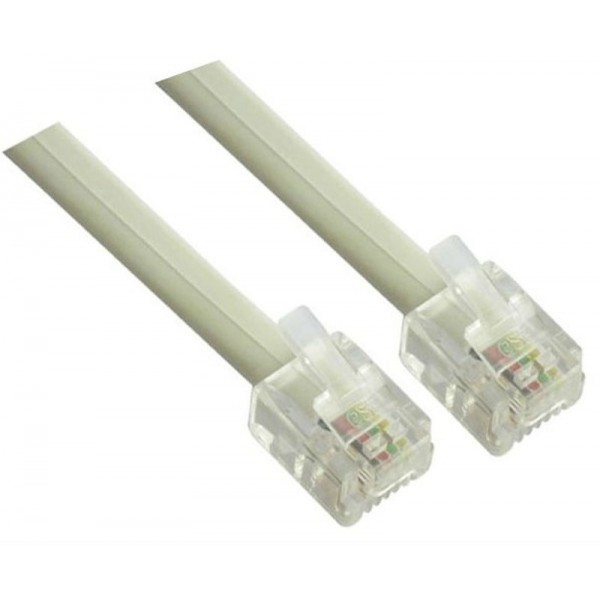 CABLE TELEFÓNICO RJ-11 6P4C M/M 7.5MTS.
