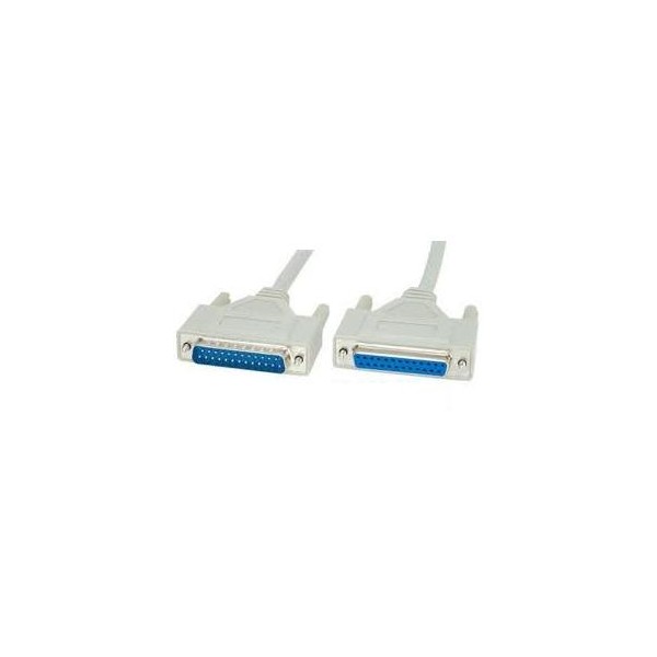 CABLE SUB-D 25P MACHO - HEMBRA PIN TO PIN 1.8m