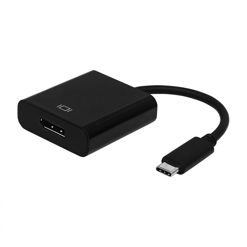 CONVERSOR VÍDEO USB-C A DISPLAYPORT 4K@60HZ NEGRO 0.15m