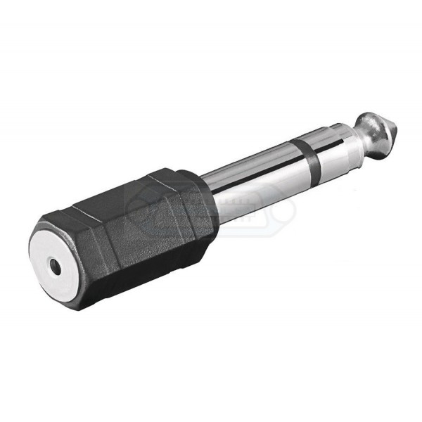 ADAPTADOR JACK 6.3mm MACHO MONO - JACK 2.5mm HEMBRA MONO