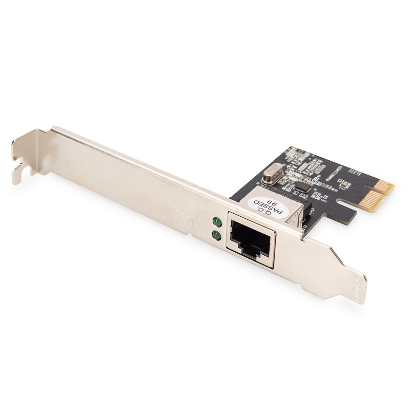 TARJETA PCIe 1 PUERTO RJ45 ETHERNET GIGABIT DIGITUS