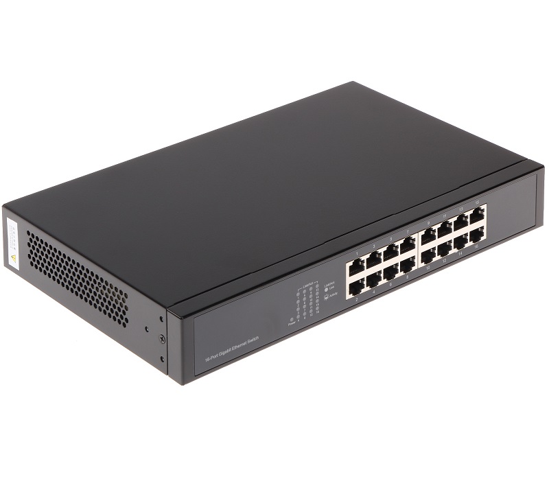SWITCH ETHERNET 16P GIGABIT DAHUA ESCRITORIO /RACK 19"