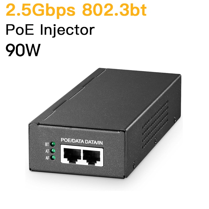 INYECTOR PoE++ 90W 2.5Gbps (802.3af/at/bt) WI-TEK