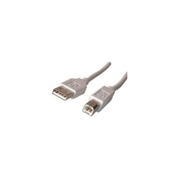 CABLE USB 2.0 TIPO-A/B MACHO - MACHO NEGRO 4.5m