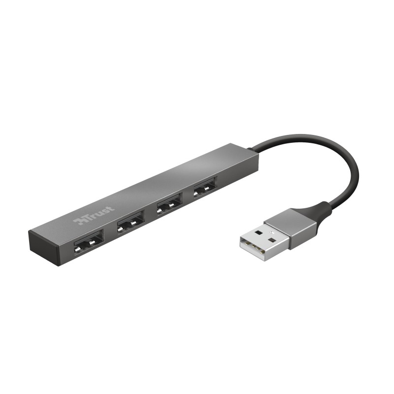MINI HUB USB 2.0 TRUST HALYX 4 PUERTOS