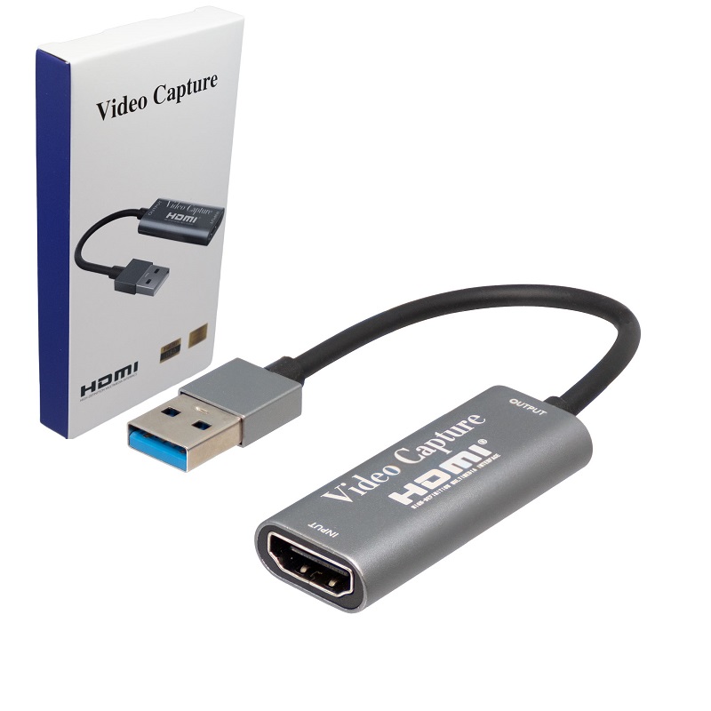 CAPTURADORA DE VÍDEO HDMI 4K 60Hz a USB 3.0