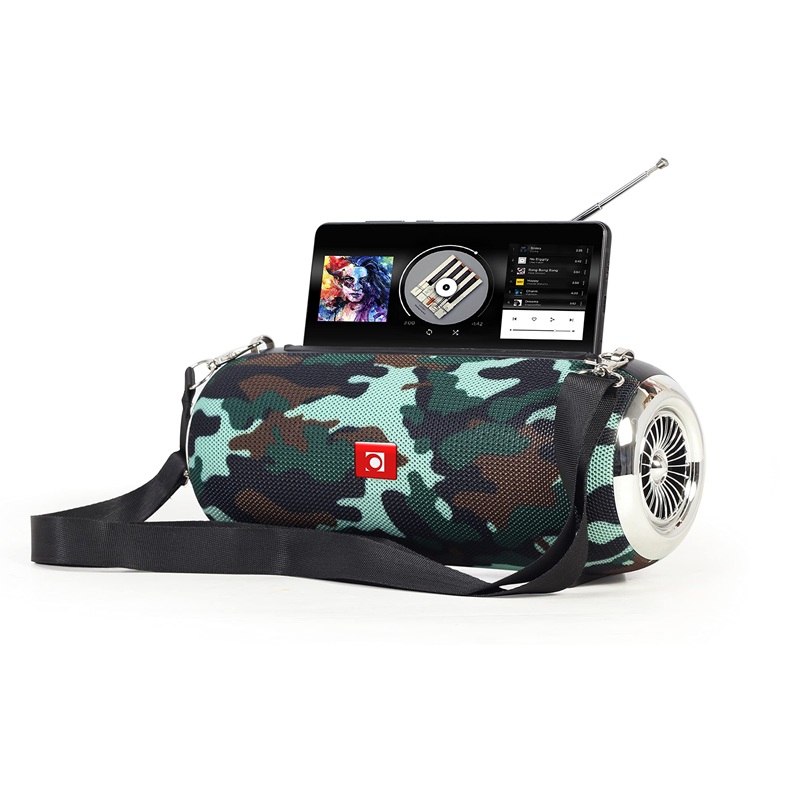 ALTAVOZ PORTÁTIL BLUETOOTH 5W RMS CON RADIO FM CAMUFLAJE