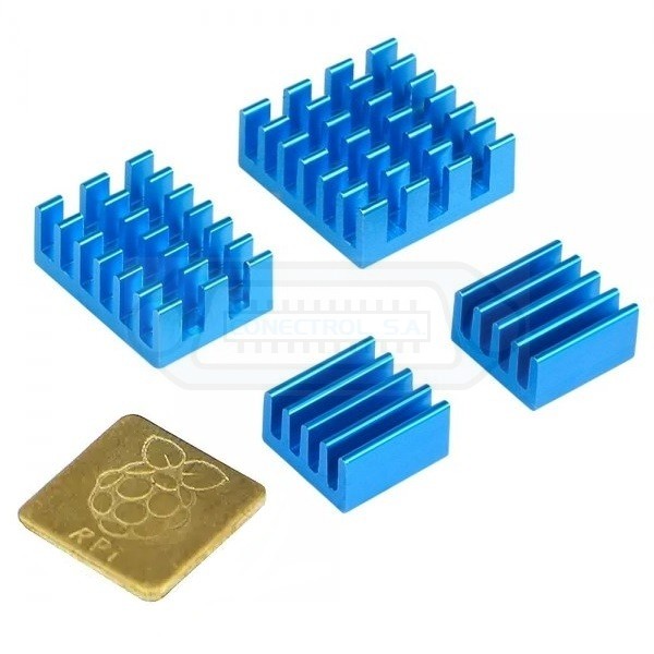 KIT DISIPADORES ADHESIVOS ALUMINIO 5 PIEZAS