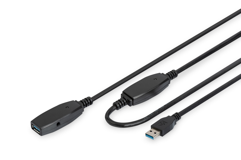 CABLE USB-A 3.0 ALARGADOR M-H AMPLIFICADO DIGITUS 15m