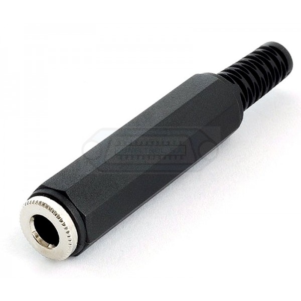 CONECTOR JACK 6.35mm HEMBRA ESTÉREO AÉREO PLÁSTICO