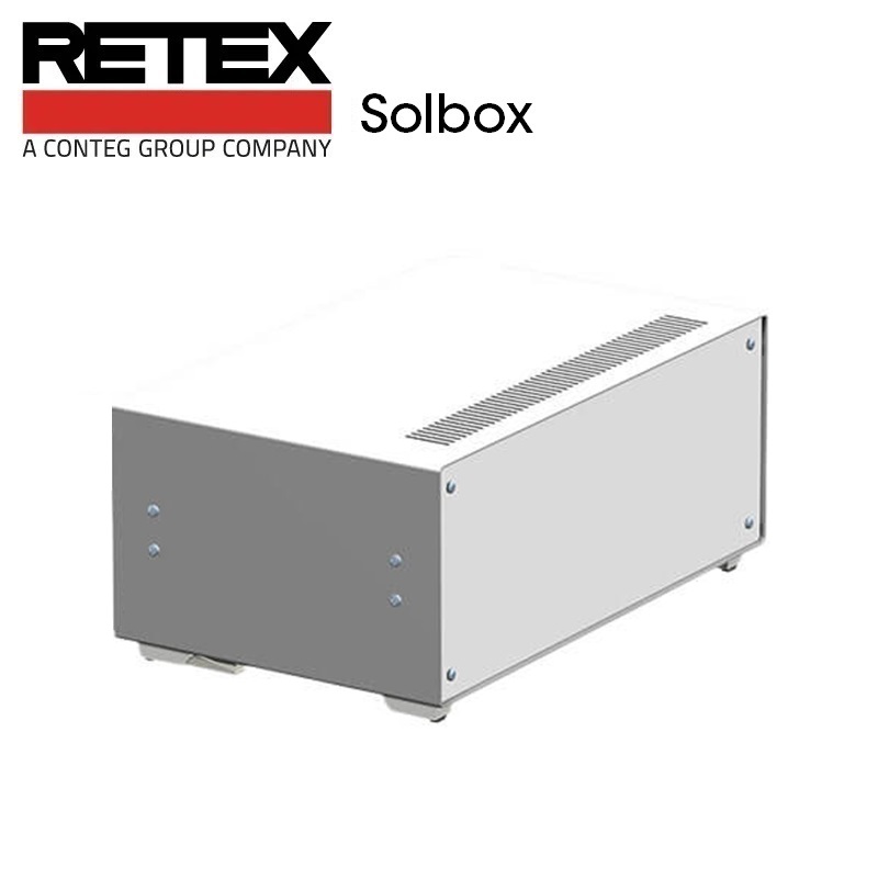 CAJA METÁLICA RETEX SOLBOX Nº12 GRIS 200x80x140mm