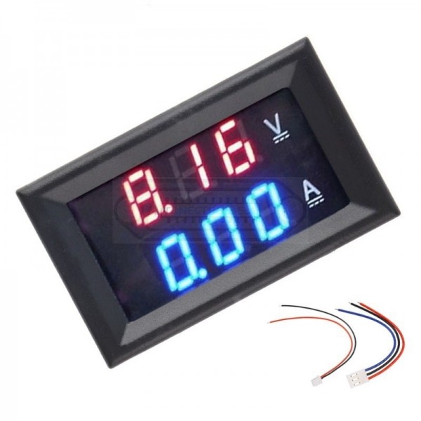 VOLTÍMETRO / AMPERÍMETRO PANEL DC 0/100V 10A