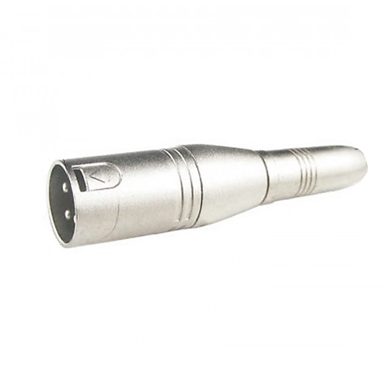 ADAPTADOR JACK 6.3mm HEMBRA MONO - XLR 3P MACHO