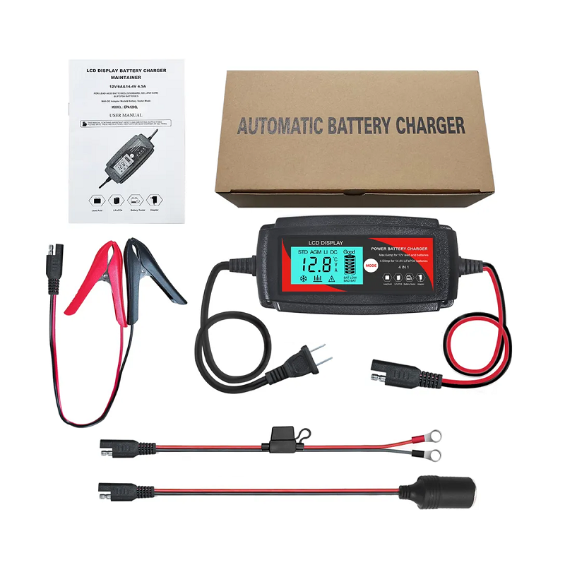 CARGADOR BATERIAS GEL, AGM, LIFEP04, PB 12V 6A AUTOMATICO - Imagen 3