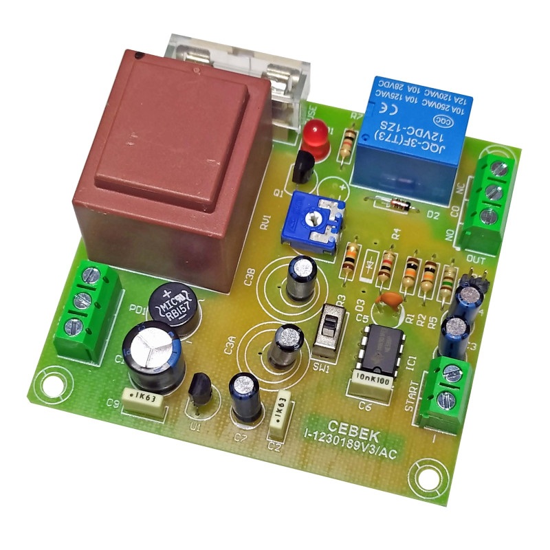 KIT TEMPORIZADOR 230V AC (0.1seg...24seg / 1seg...4min) CEBEK I-101