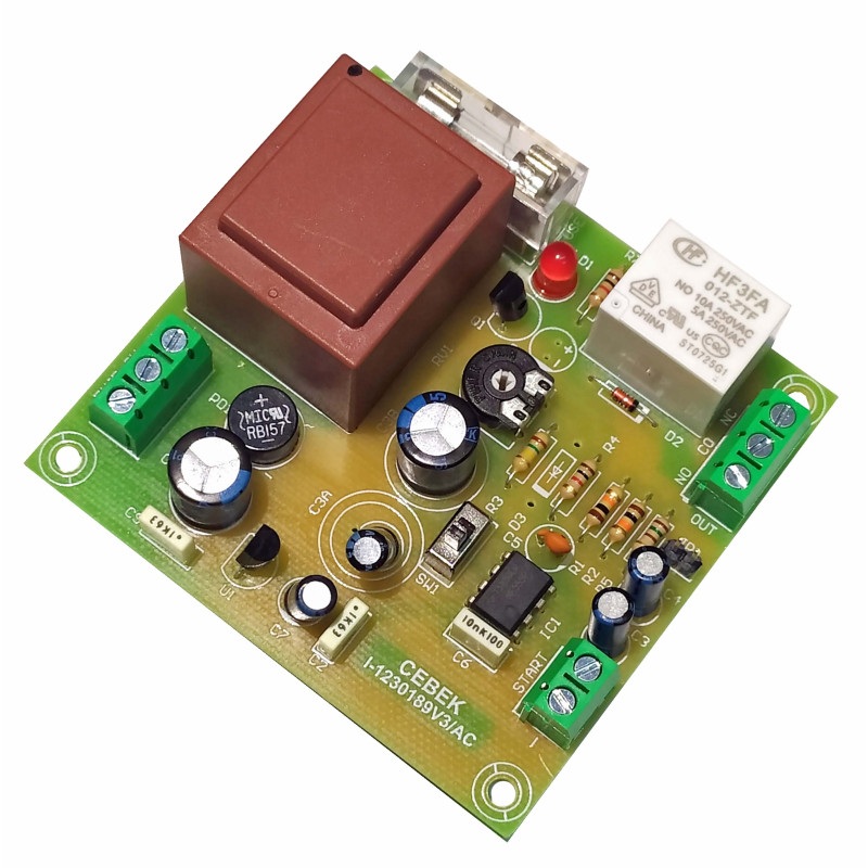 KIT TEMPORIZADOR 230V AC (8seg...4min / 2min...45min) CEBEK I-102