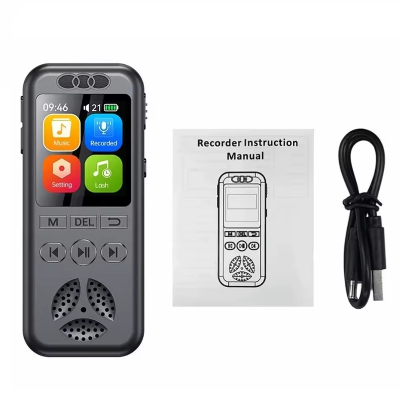 GRABADORA DE VOZ DIGITAL MP3/WAV, SLOT TF, ACTIVACIÓN VOZ, NEGRO - Imagen 4