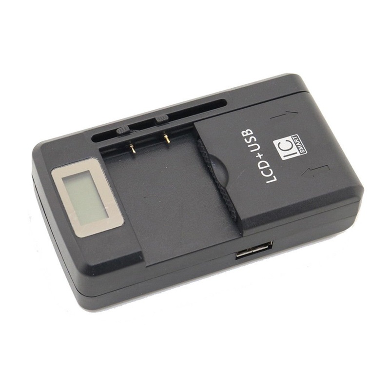 CARGADOR UNIVERSAL BATERÍAS LITIO 3.7V + USB (TOMA AMERICANA)