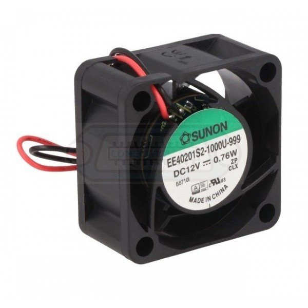VENTILADOR AXIAL DC 12V SUNON 40x40x20mm 2 HILOS