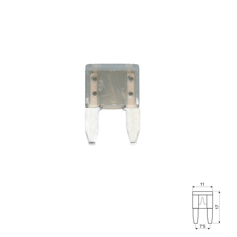 FUSIBLE LAMINADO MINI 11MM COCHE 2A GRIS