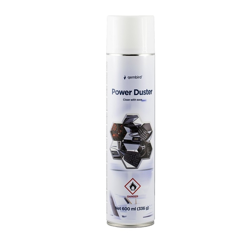 AEROSOL DE GAS COMPRIMIDO CON GATILLO GEMBIRD 600ML.
