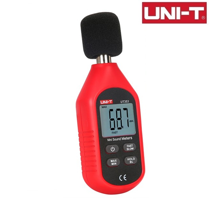 SONÓMETRO DIGITAL PORTÁTIL 30...130dB UNI-T ROJO/GRIS