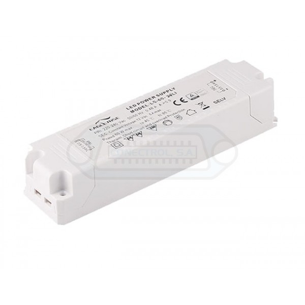 DRIVER LED 24V 60W VOLTAJE CONSTANTE
