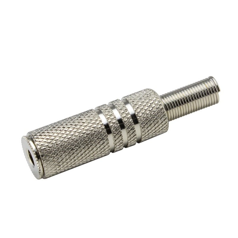 CONECTOR JACK 3.5mm HEMBRA ESTÉREO AÉREO METAL