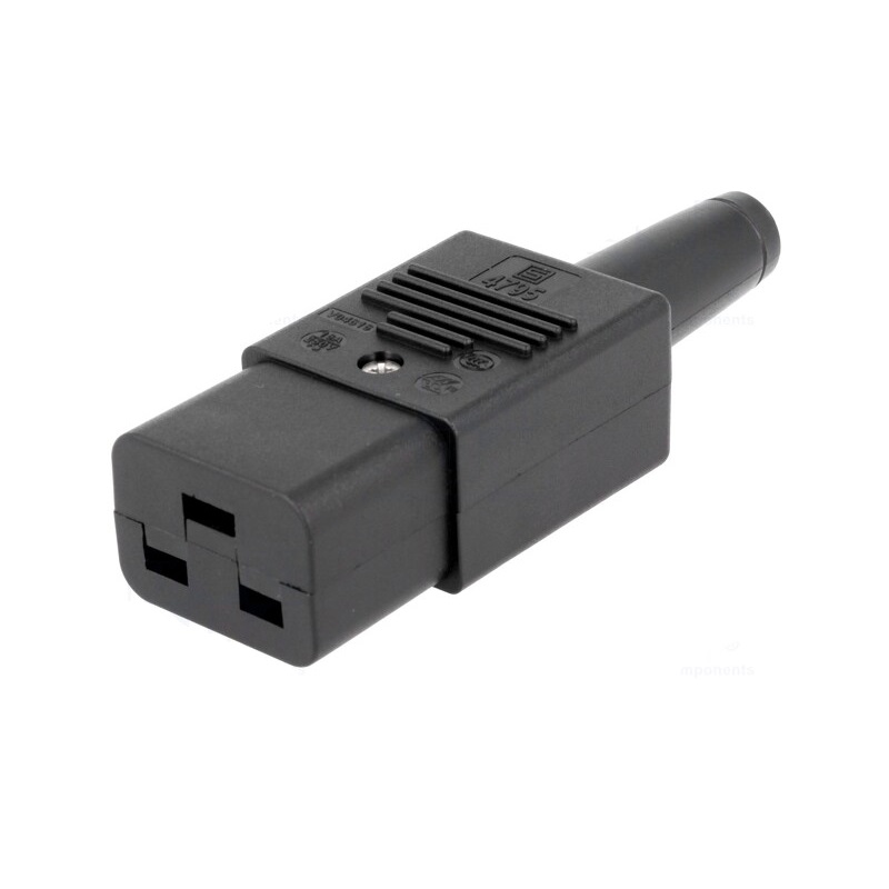CONECTOR IEC 60320 C19 HEMBRA AÉREO SCHURTER 16A/20A