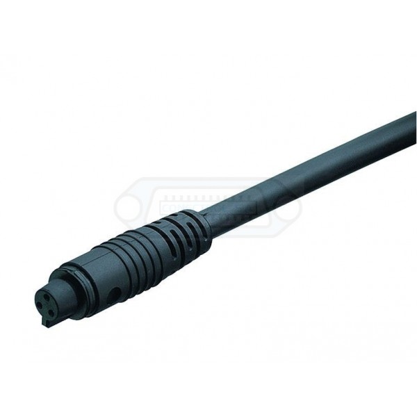 CONECTOR BINDER SERIE 709 AEREO 3P. HEMBRA 2MTS.