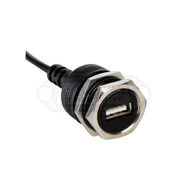 CONECTOR USB HEMBRA CHASIS CABLE 30 CMS.