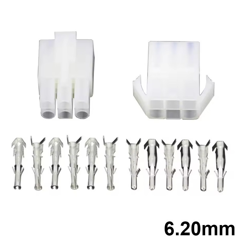 JUEGO CONECTORES POWER 6.20mm 6C (2 FILAS) MULTIFUNCIÓN