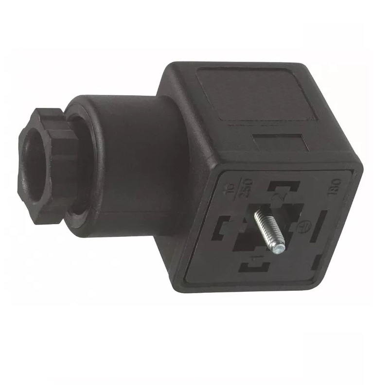 CONECTOR ELECTROVÁLVULA TIPO A 3 PINES (SIN LED) DIN 43650
