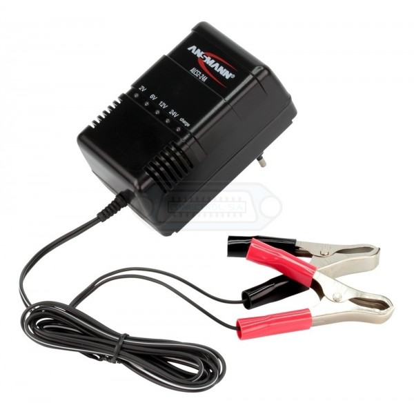 CARGADOR BATERÍAS PLOMO 2V/6V/12V/24V 0,9A