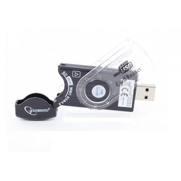 LECTOR MULTITARJETAS GEMBIRD FD2-ALLIN1-C1 PORTÁTIL