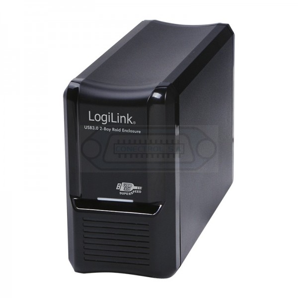 CARCASA HDD USB 3.0 RAID DOBLE SATA III 3.5"