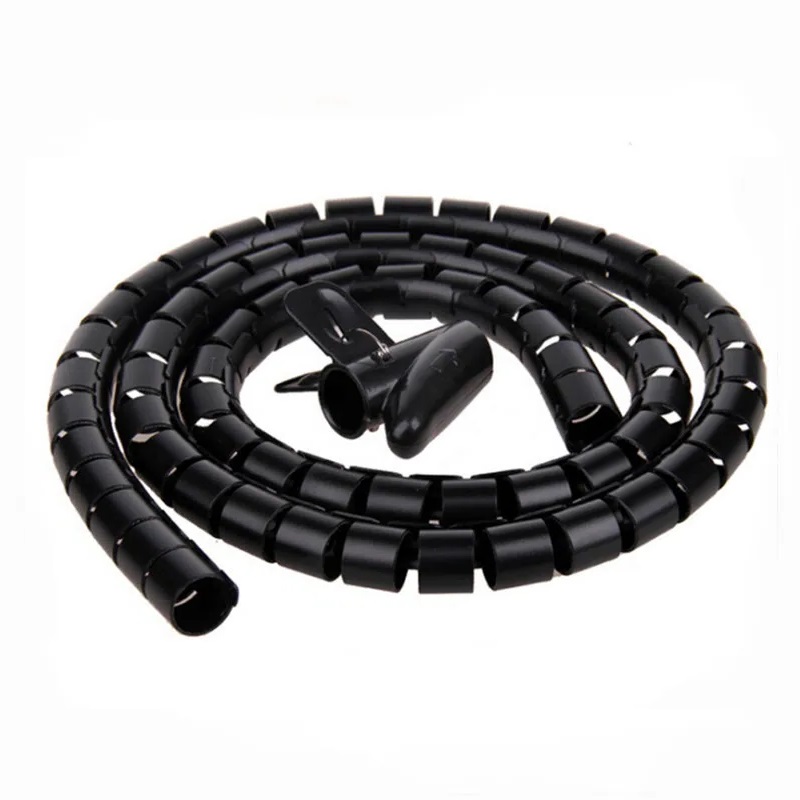 CUBRECABLES FELXIBLE 25MM NEGRO CON APLICADOR 2M