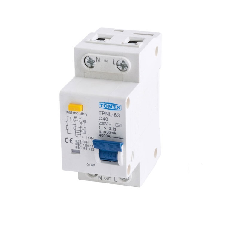 DISYUNTOR CORRIENTE RESIDUAL CON PROTECCION 1P+N 63A
