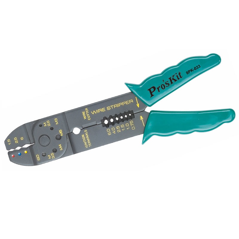 CRIMPADORA PELACABLES PARA CABLES 0.75/6.0mm FASTON AISLADO