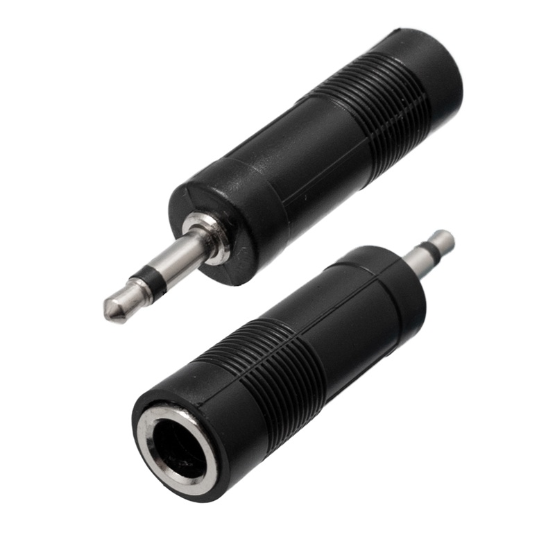 ADAPTADOR JACK 3.5mm MACHO MONO - JACK 6.3mm HEMBRA MONO