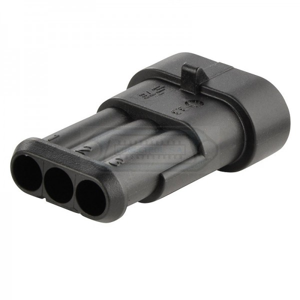 CONECTOR AMP 3P MACHO IP67 SUPERSEAL 1.5