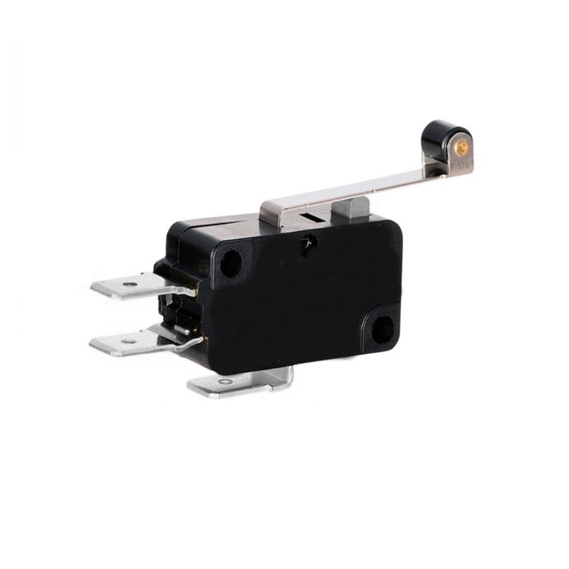MICRO INTERRUPTOR 1NA+1NC 5A/250VAC PALANCA MEDIANA, ROLDANA