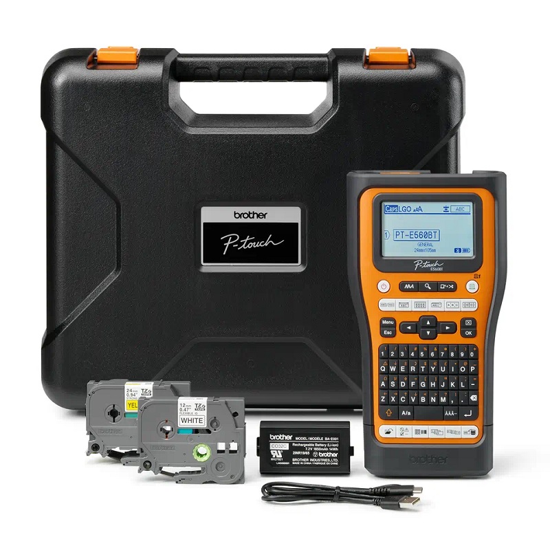 ROTULADORA ELECTRÓNICA PROFESIONAL BROTHER PT-E560BTVP APP, PC & BT