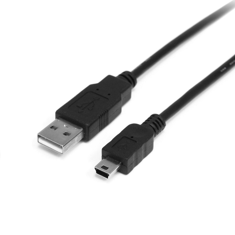 CABLE USB-A 2.0 MACHO a Mini USB-B 5P MACHO NEGRO 1.8m
